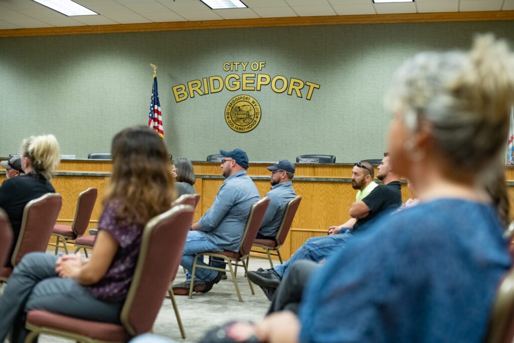 Meeting in City of Bridgeport building